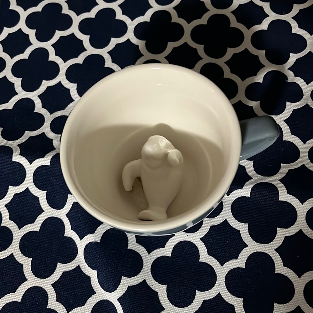 Creature Cups mug. Waving Manatee